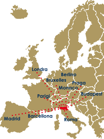 la nostra terra mappa europa